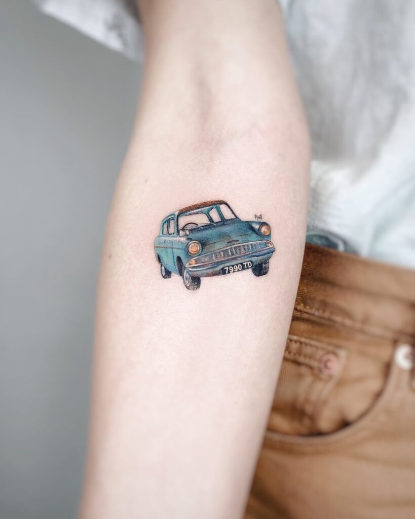 Cute Micro Realism Tattoo