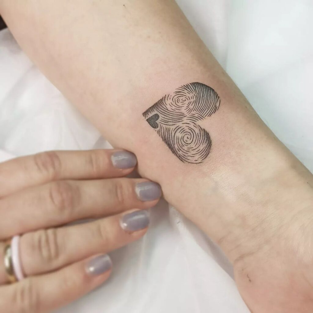 Sentimental Fingerprints Tattoo