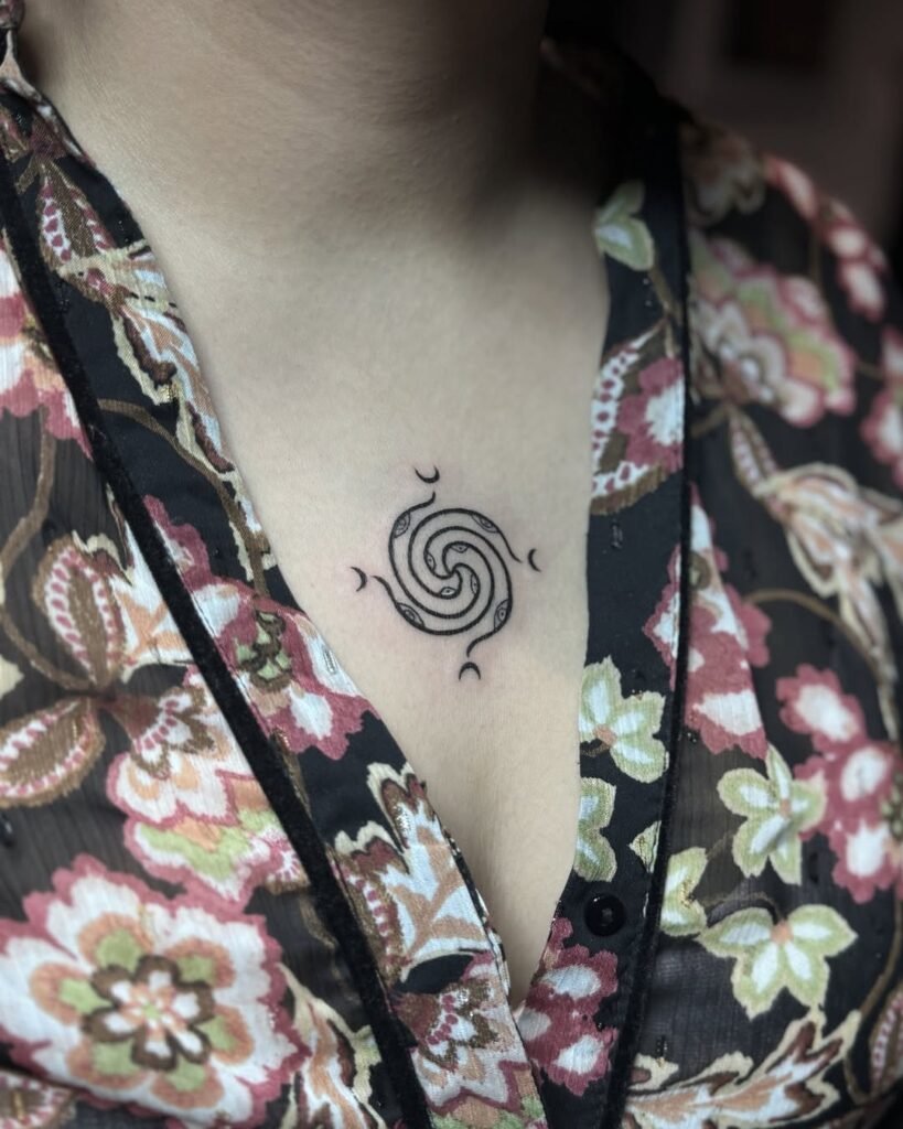Spiral Rebirth Tattoo
