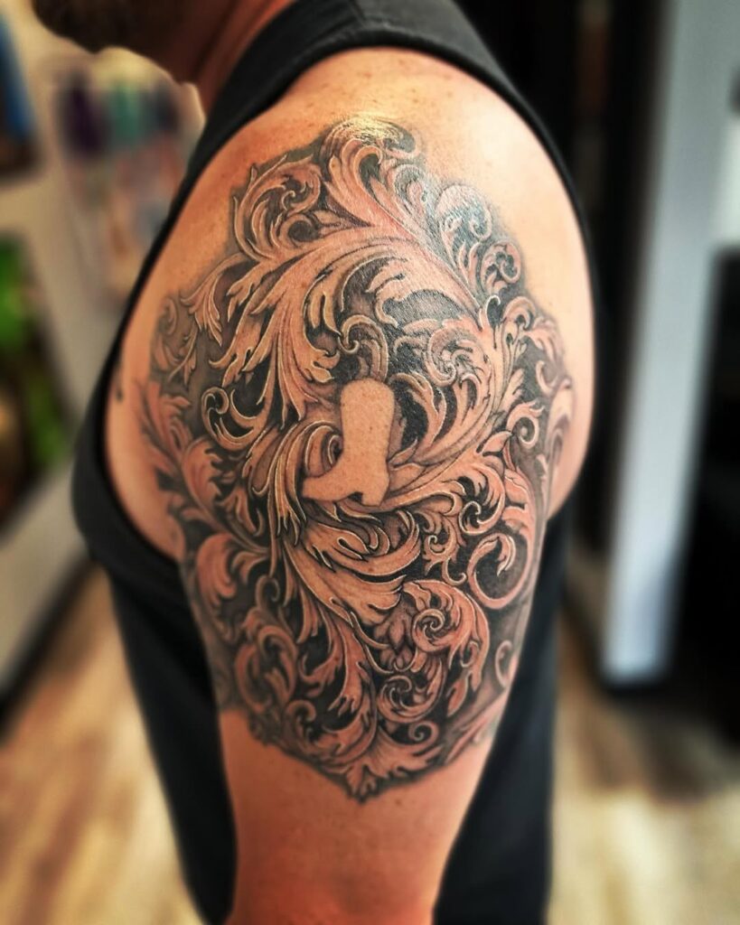 Leatherwork Cowboy Boot Tattoo