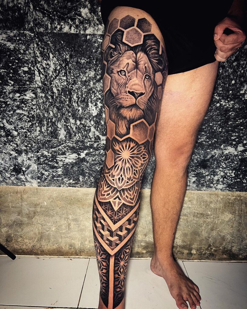 Full Leg Tattoo
