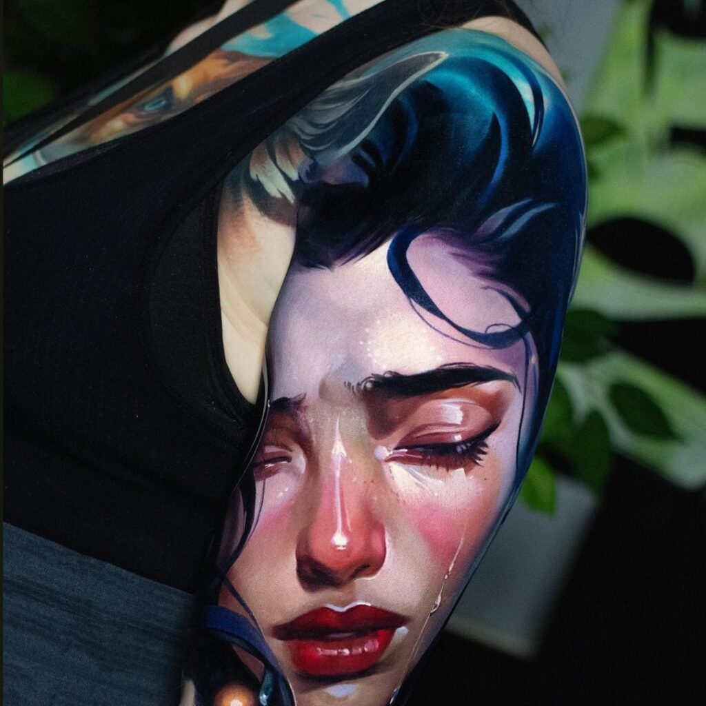 Oil On Canvas Tattoo