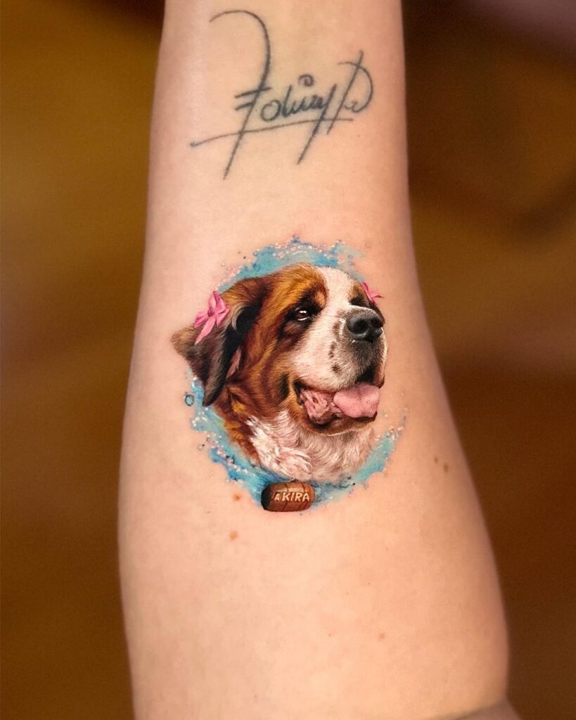 Micro Realism Dog Tattoo