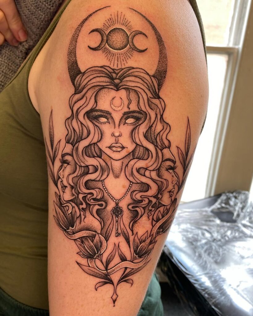 Hekate Arm Tattoo