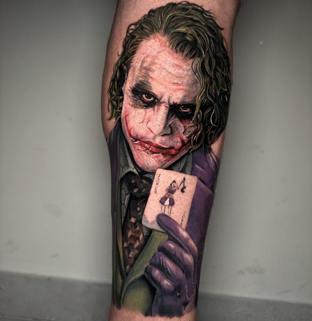Realistic Joker Tattoo