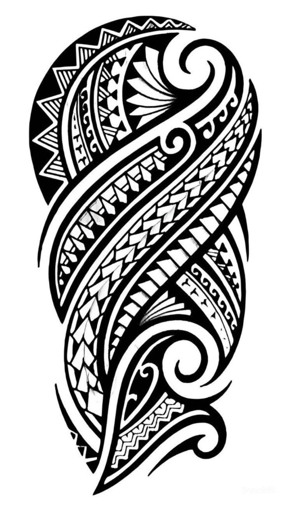 Tribal Tattoo Stencil