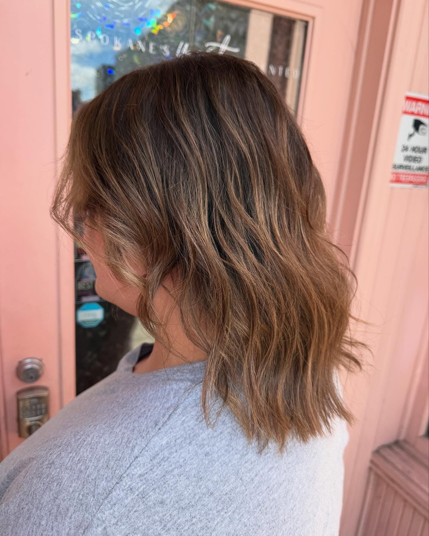 4. Soft Bronde Mid-Length Waves (Blonde Brown Hair Color)