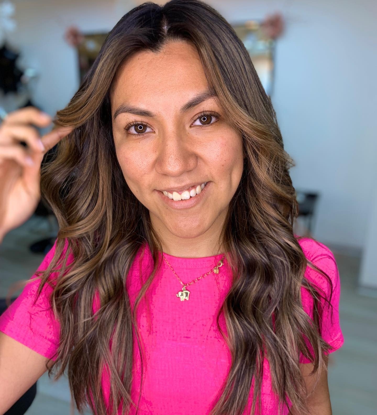 6. Dimensional Brown with Face-Framing Highlights (Blonde Brown Hair Color)