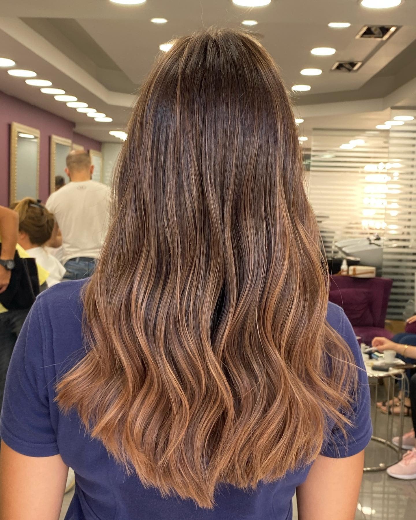 13. Mid-Length Warm Bronde Waves (Blonde Brown Hair Color)