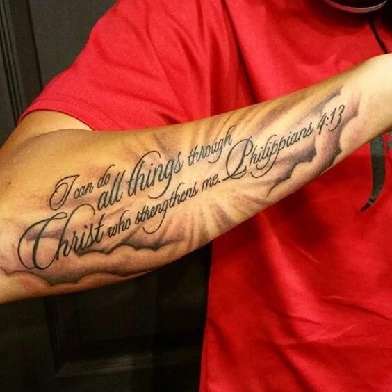 Scripture Tattoos for Men