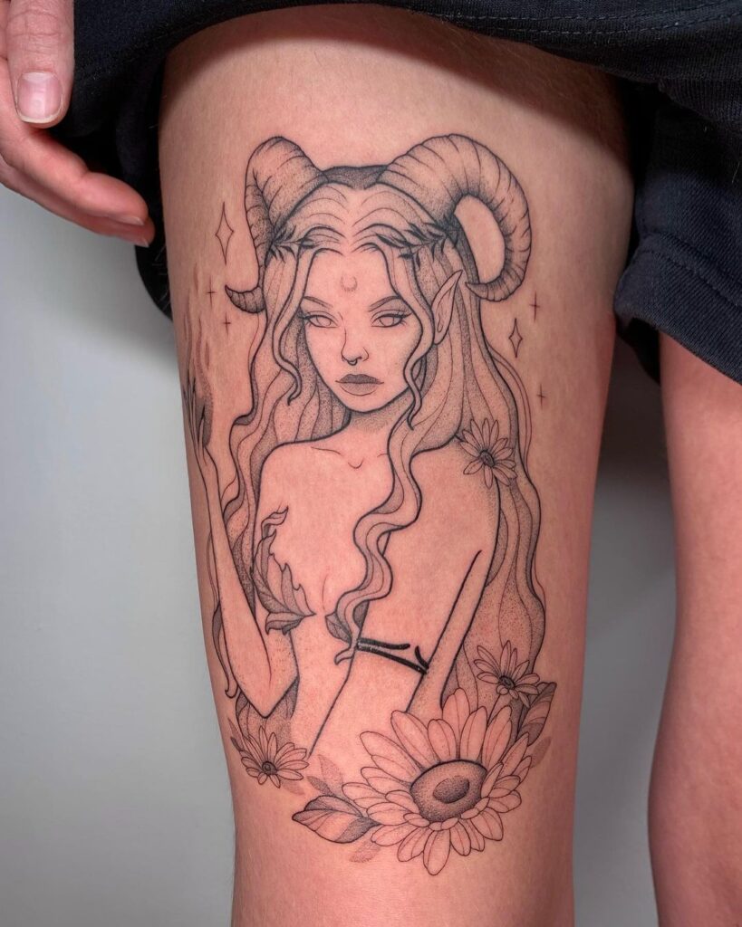 Aries Zodiac Tattoo