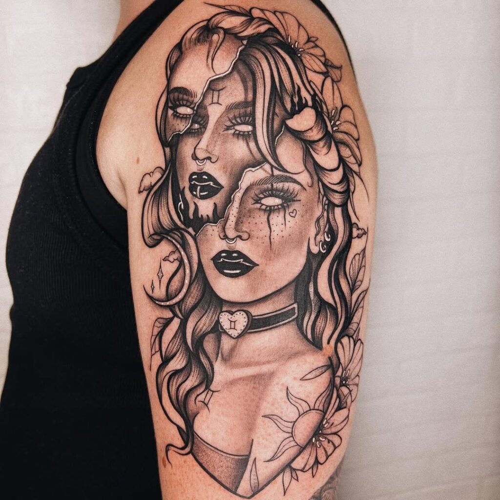 Gemini Zodiac Tattoo
