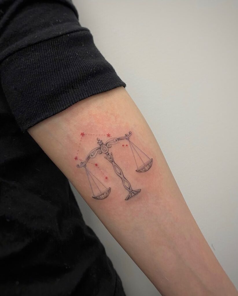 Libra Zodiac Tattoo