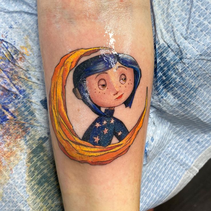 Coraline Forearm Tattoo