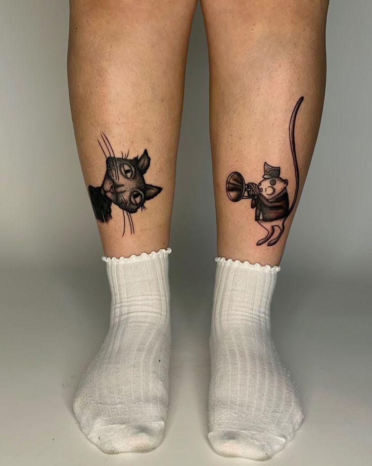 Coraline Tattoo (Cat and the Mouse Circus)