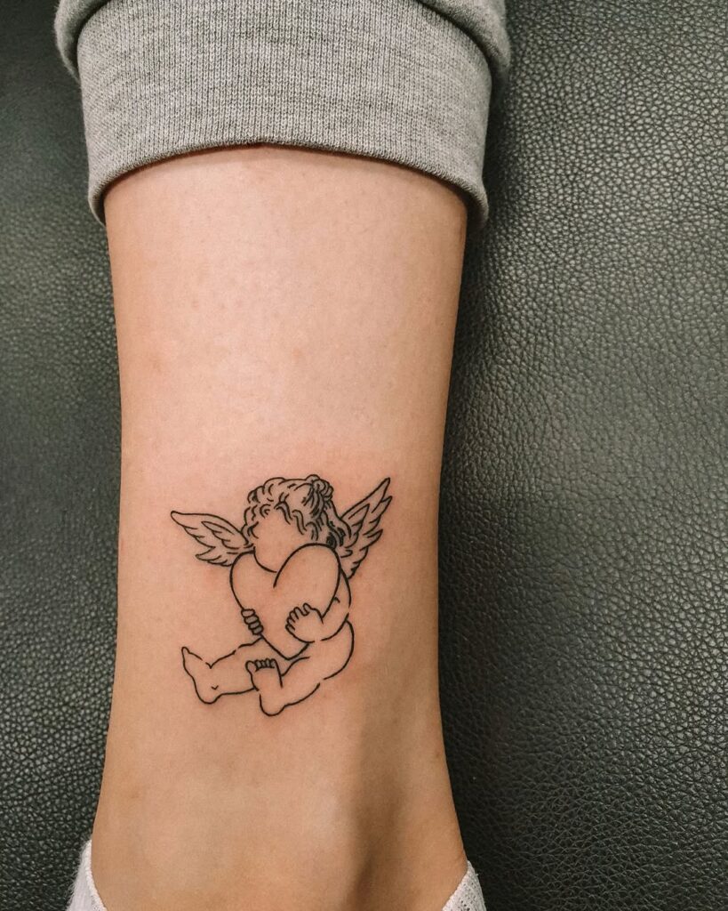 Simple Angel Tattoo