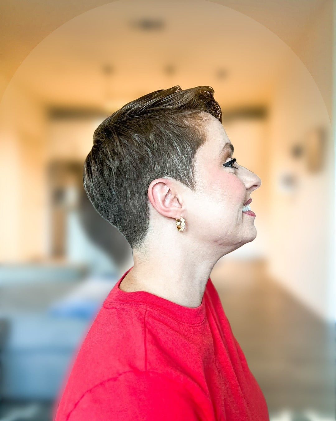 8. Side-Swept Brunette Pixie (Choppy Pixie Haircuts)