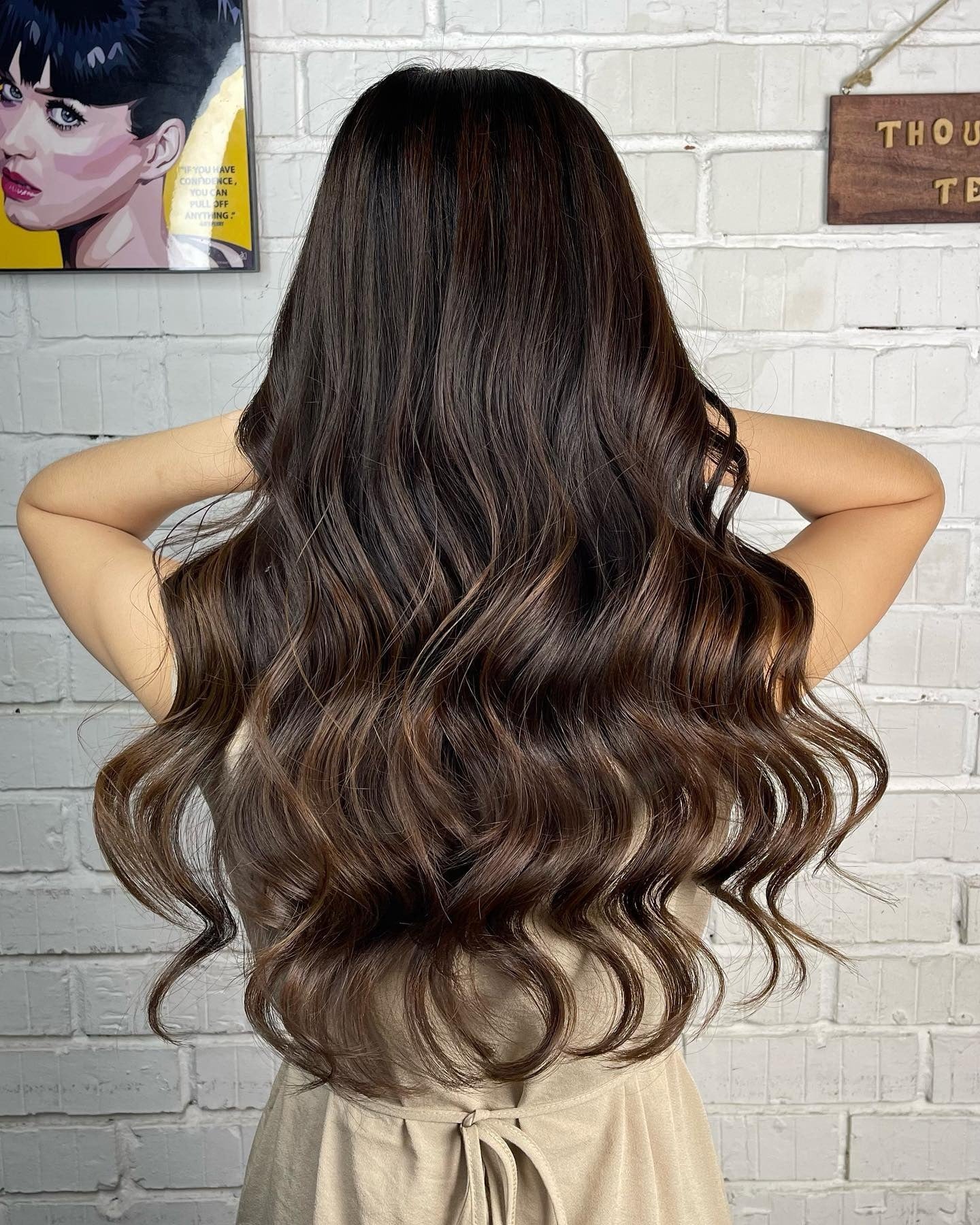 3. Espresso Balayage with Caramel Veiling (Balayage Dark Brown Hair Color)