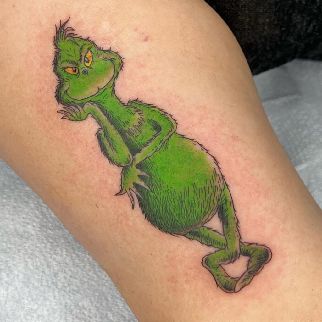 Classic Grinch Tattoo