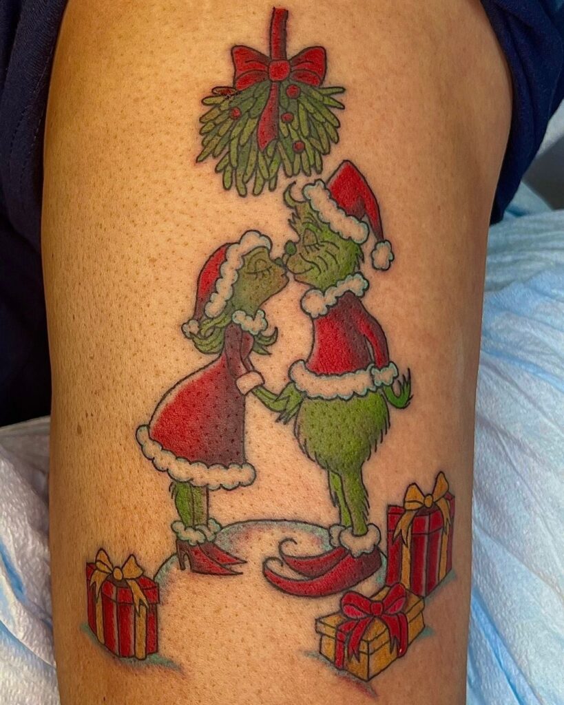 Grinch In Love Tattoo