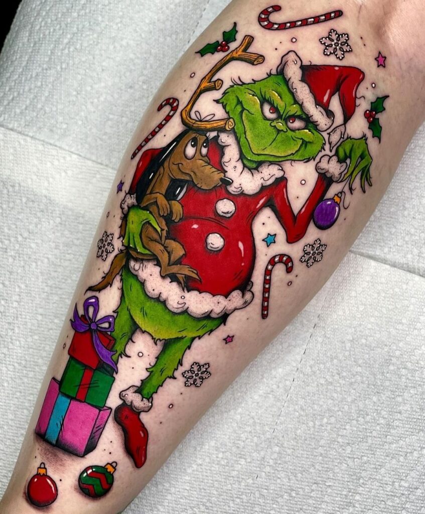 Grinch And Max Tattoo