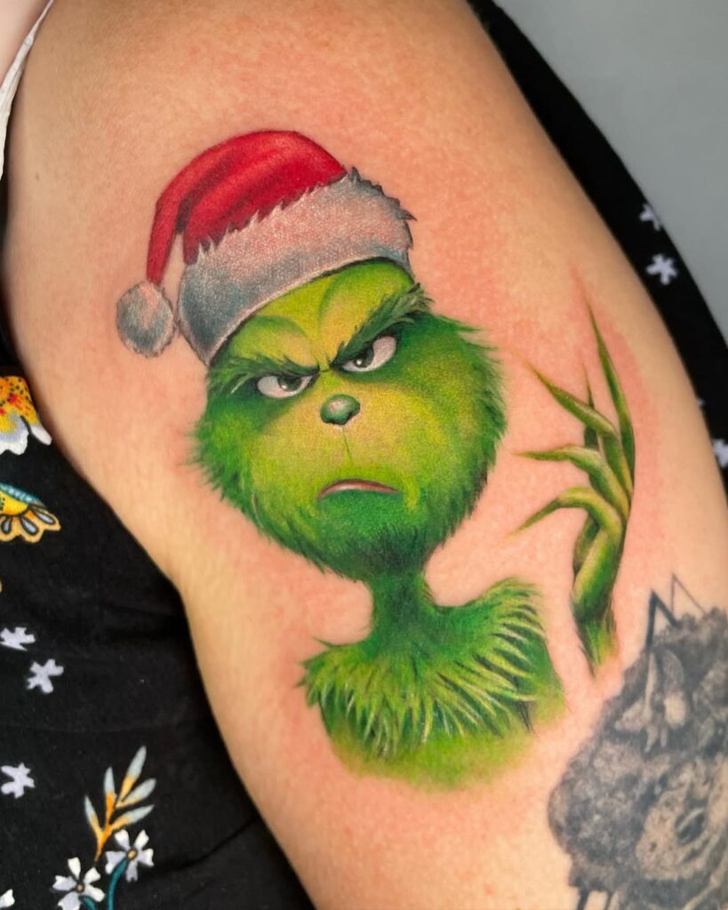 Christmas Grinch Tattoo