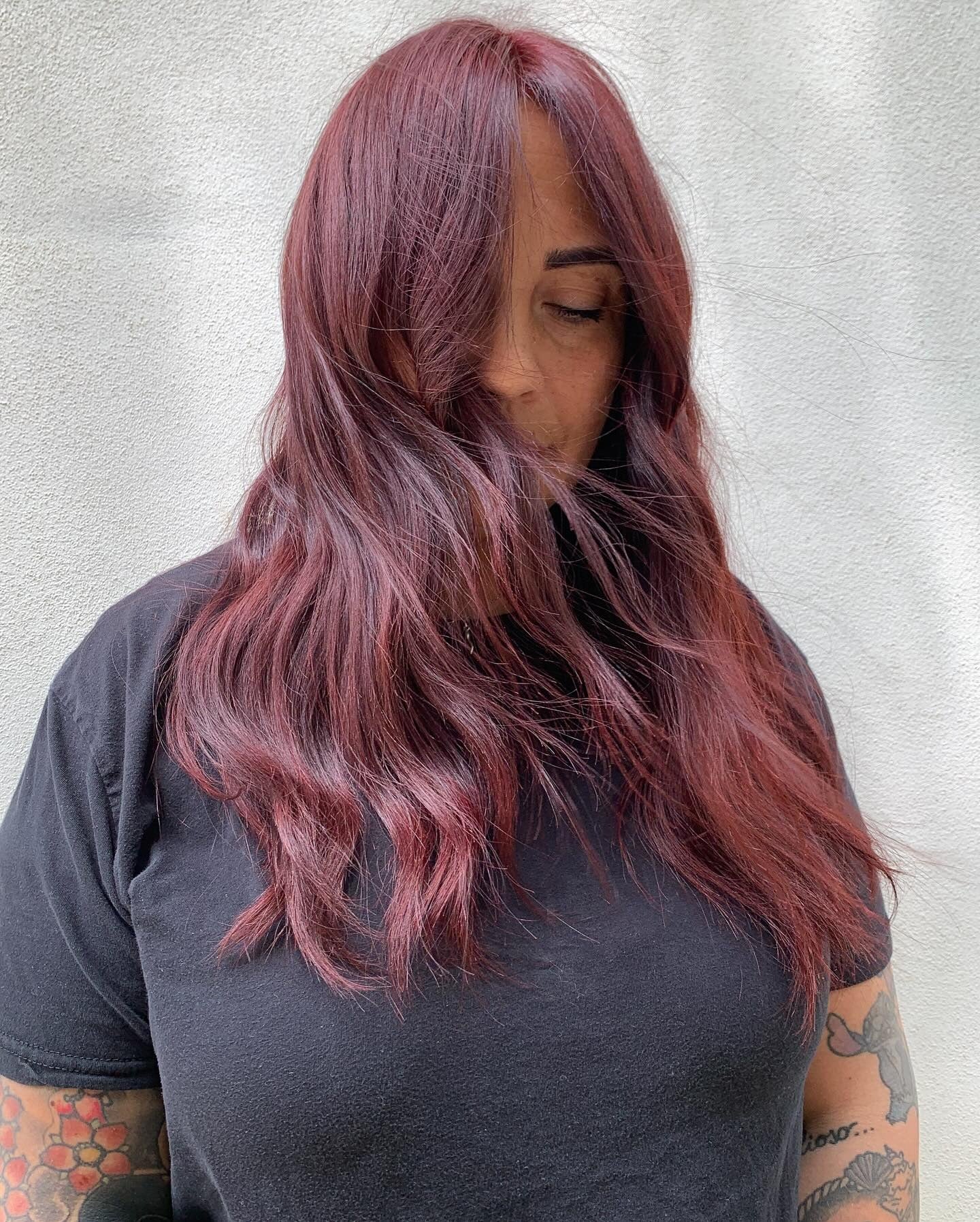 7. Soft Textured Mahogany (Mahogany Hair Color)