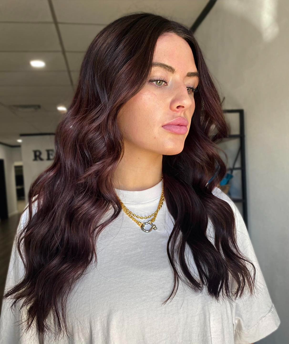 12. Soft Mahogany Elegance (Mahogany Hair Color)