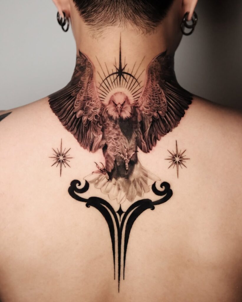 Masculine Eagle Tattoo