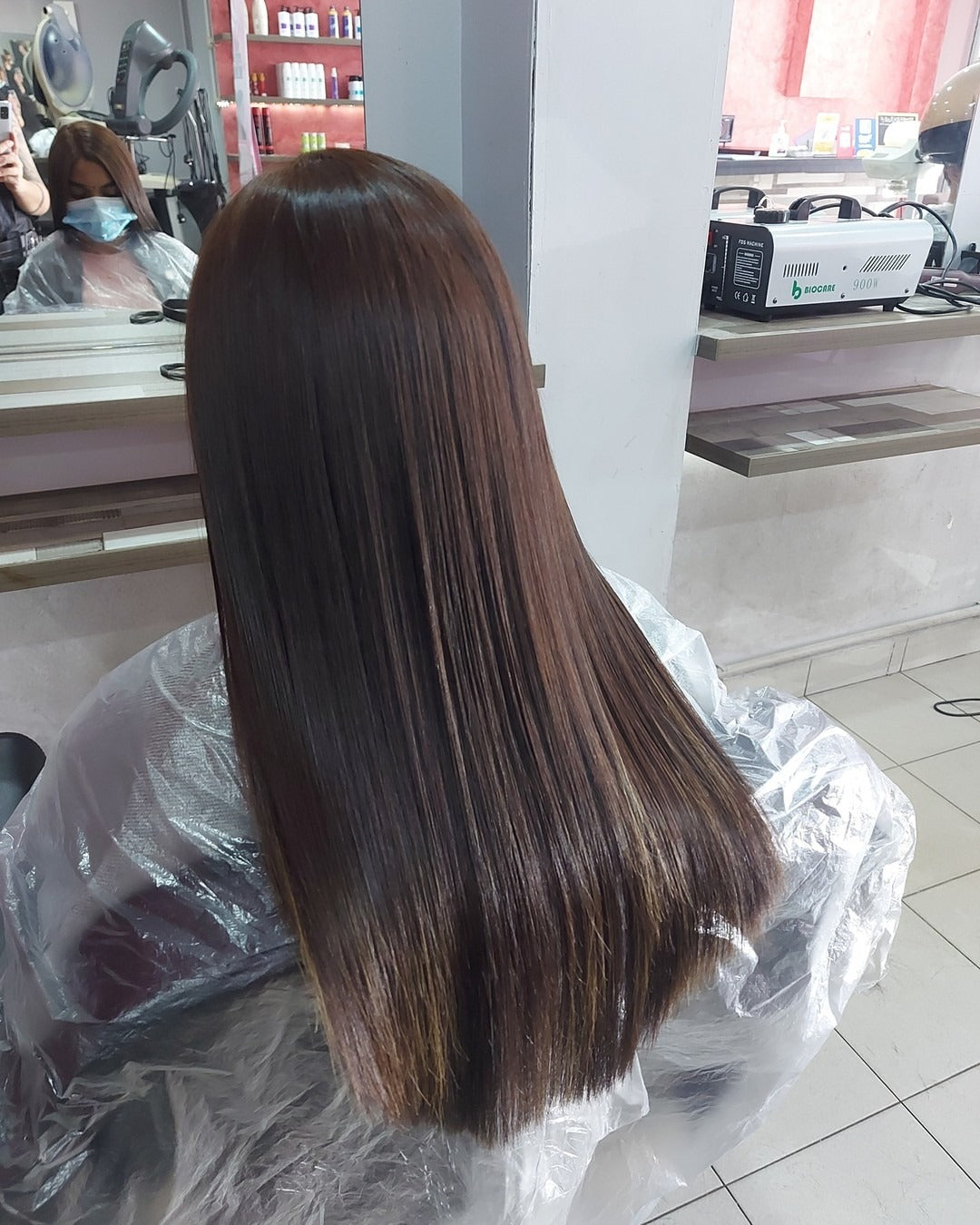 2. Glass-Straight Medium Brown Shine (Medium Brown Hair Color)