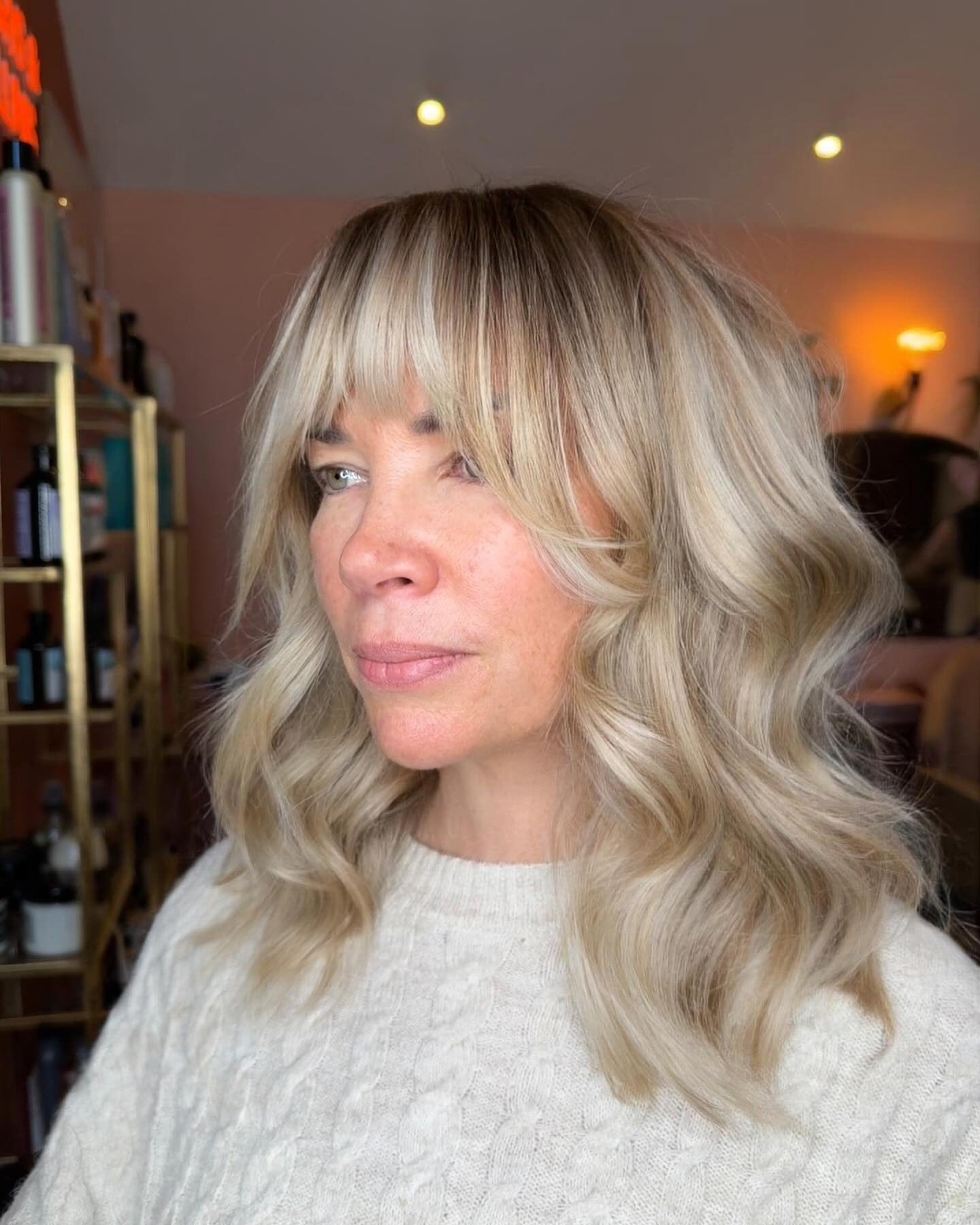 12. Platinum Shag with Soft Fringe (70S Hairstyles)