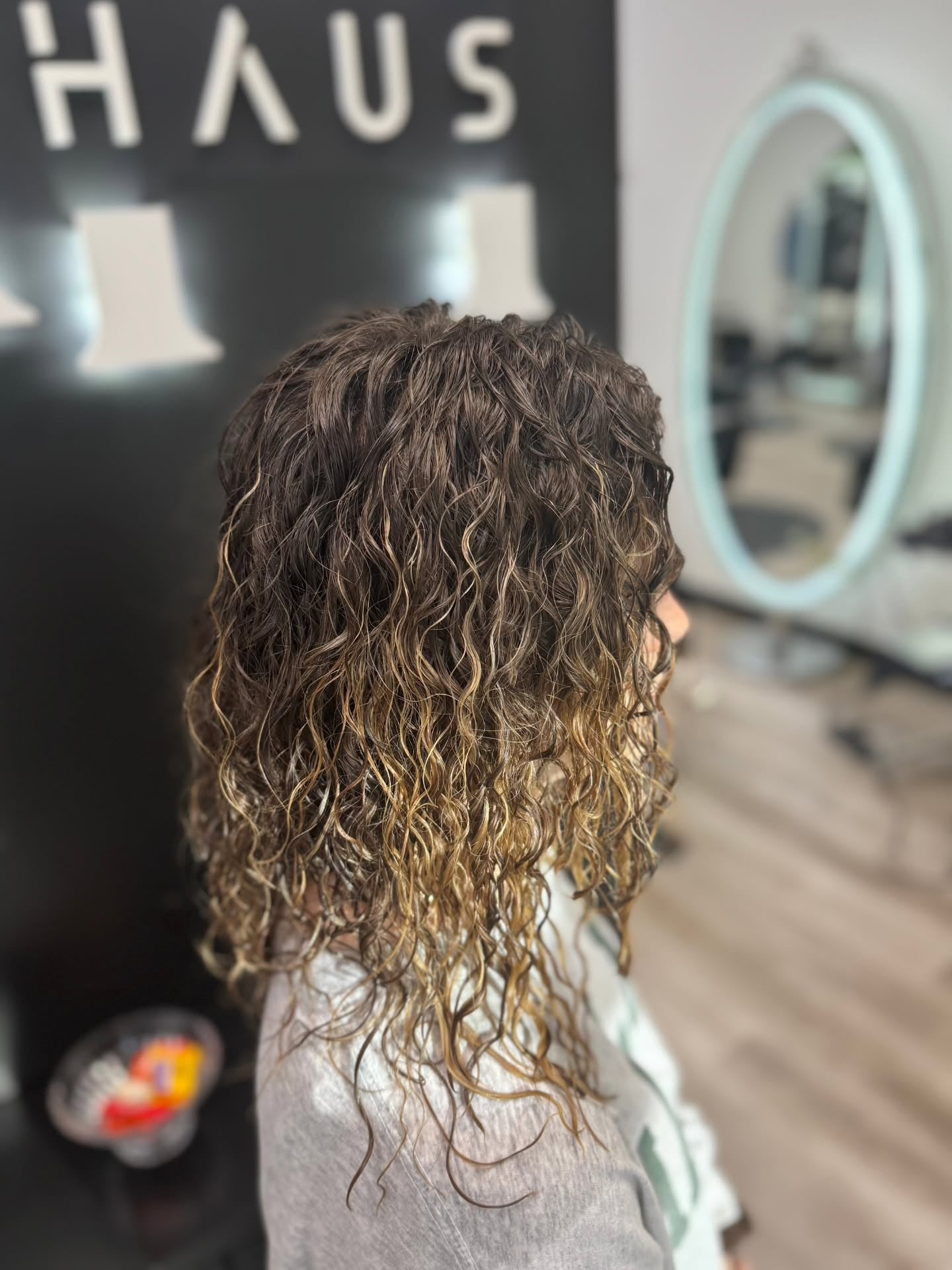 4. Honey-Tipped Medium Perm with Loose Curls (Perm Hairstyles)