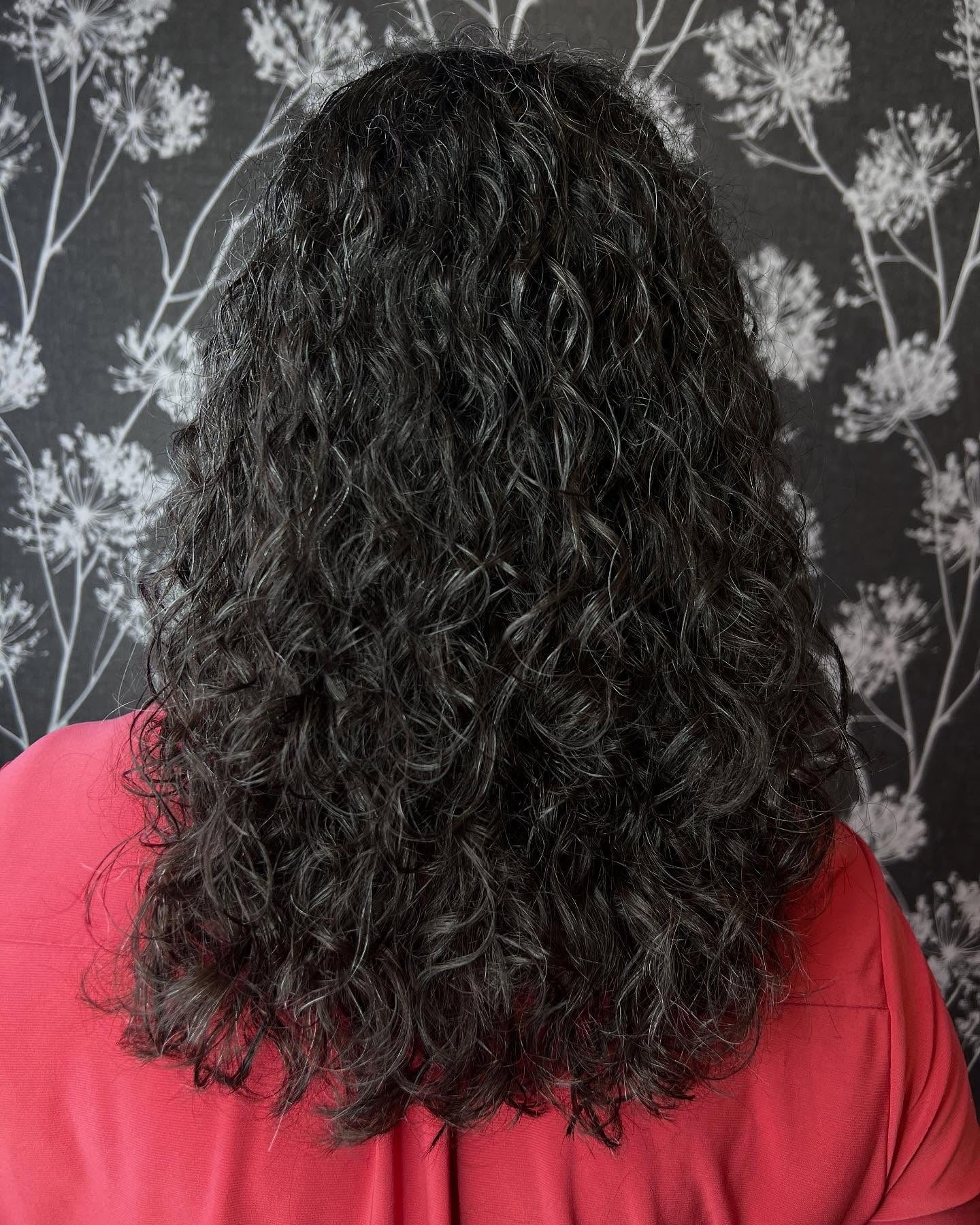 7. Dark Chocolate Mid-Length Perm with Gentle Volume (Perm Hairstyles)