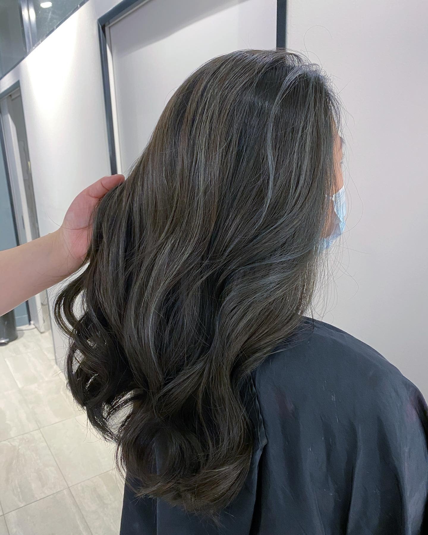 1. Long Loose Curls with Smoky Ash Brown (Dark Ash Brown Hair Color)