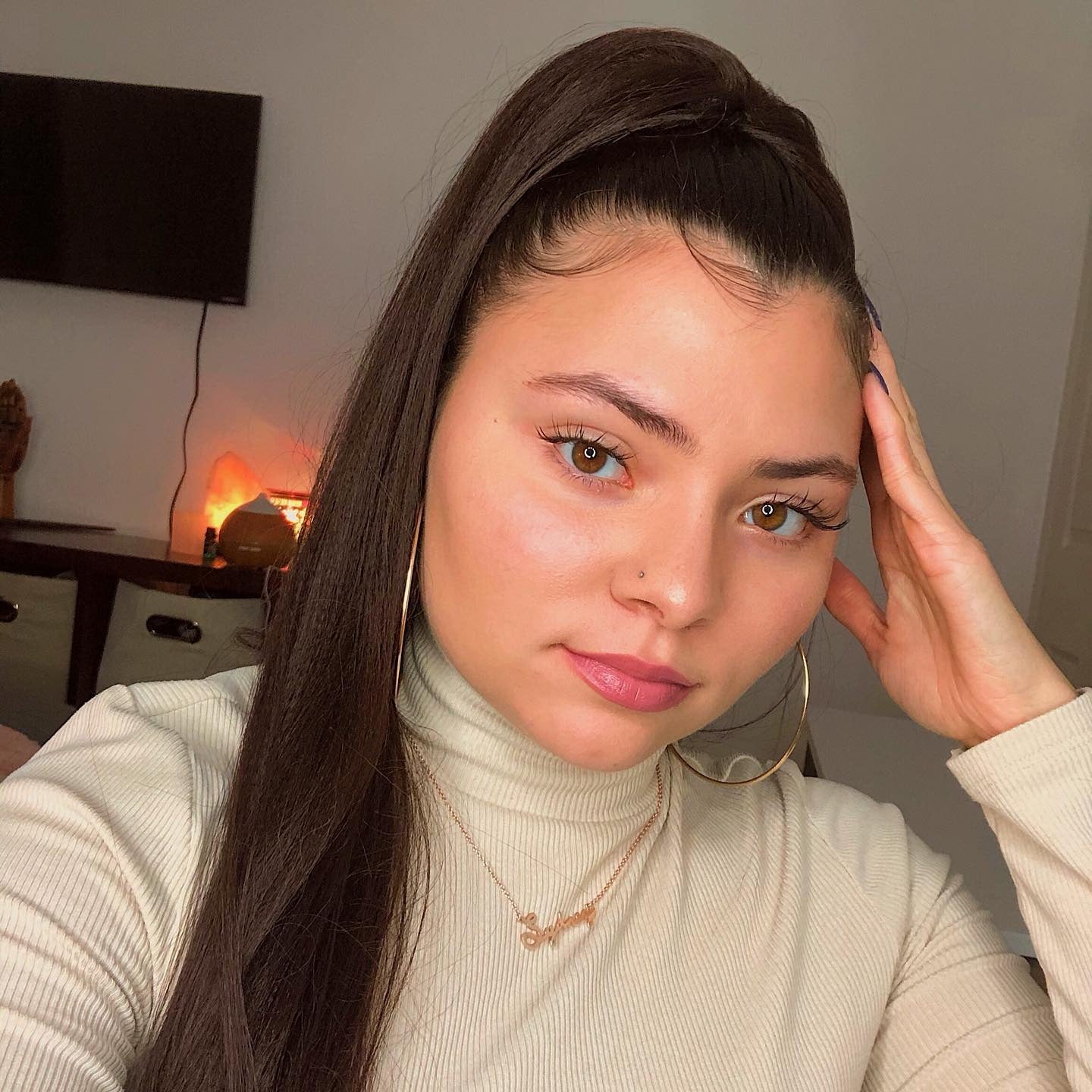 13. Sleek High Ponytail in Chocolate Brown (Winter Hairstyles)