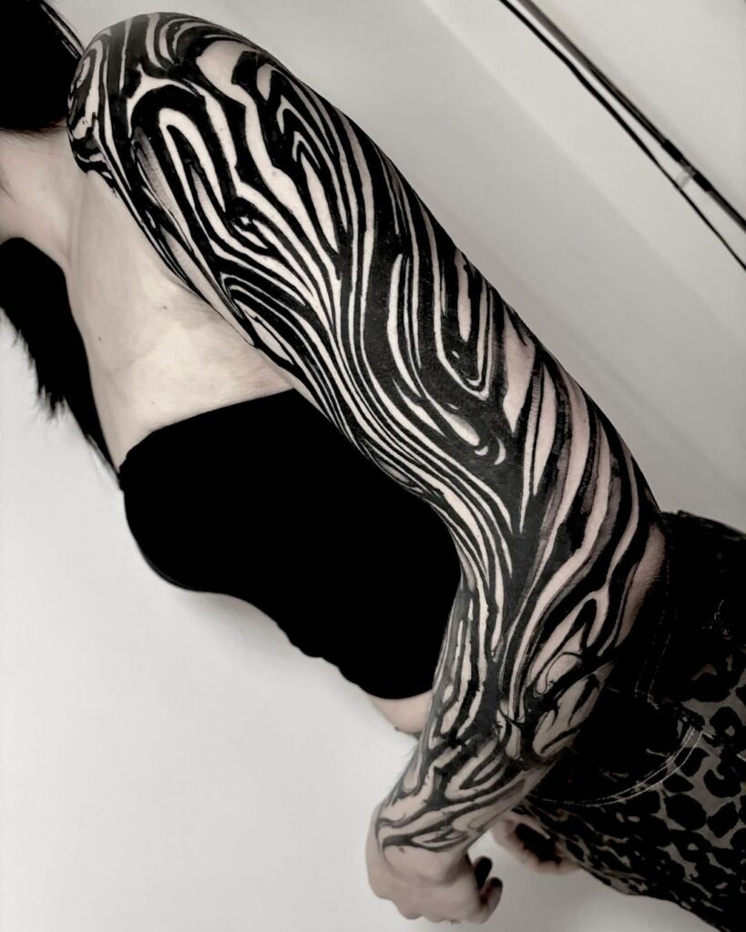 Abstract Sleeve Tattoo