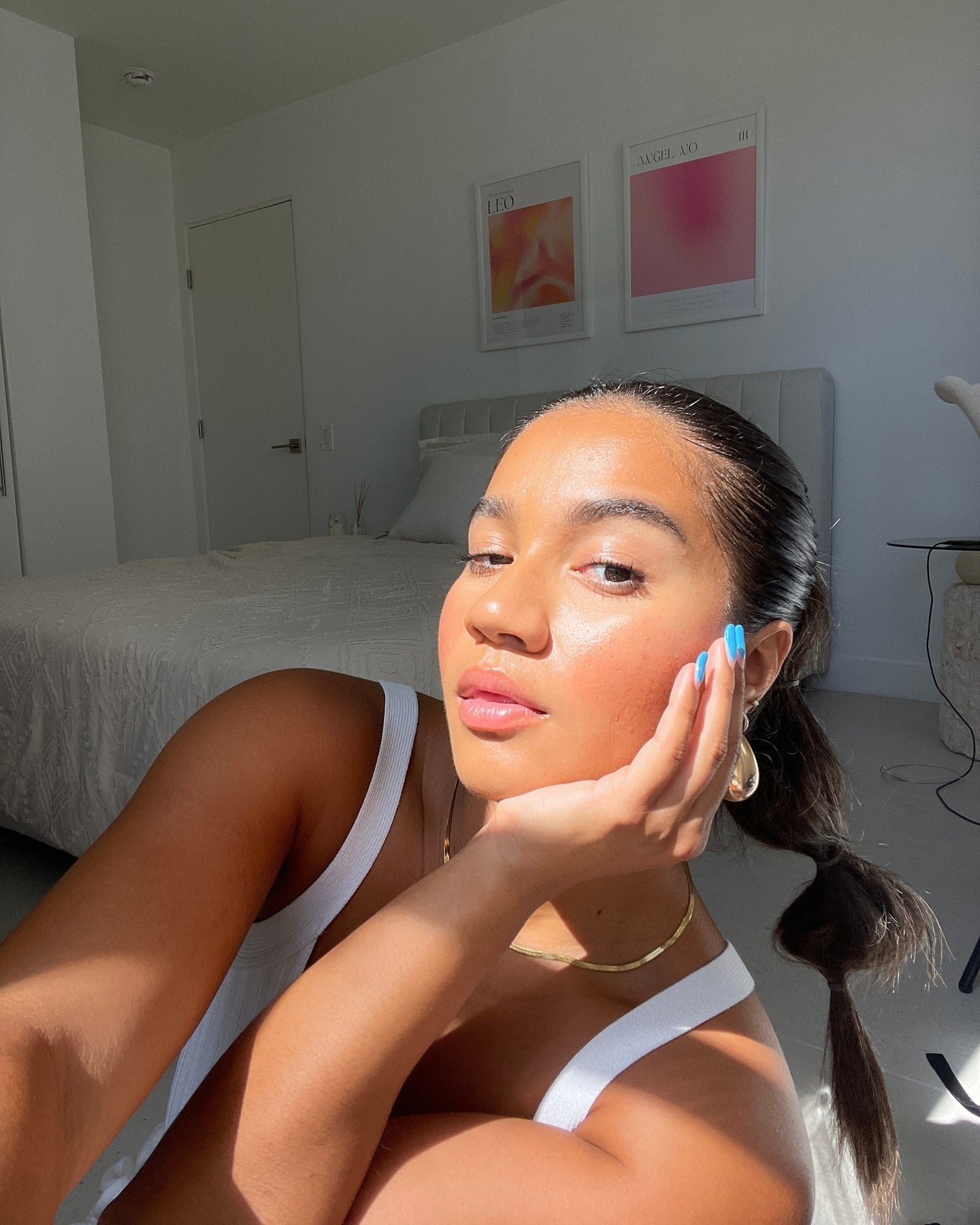 5. Bubble Ponytail with Jet Black Shine (Slick Back Hairstyles)