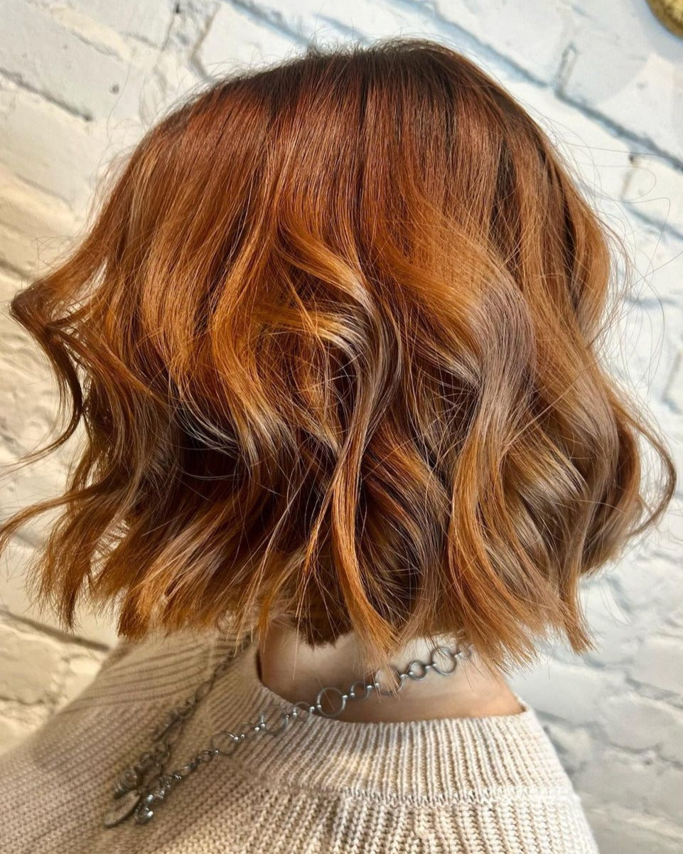 10. Copper Textured Bob (Spring Hair Color)