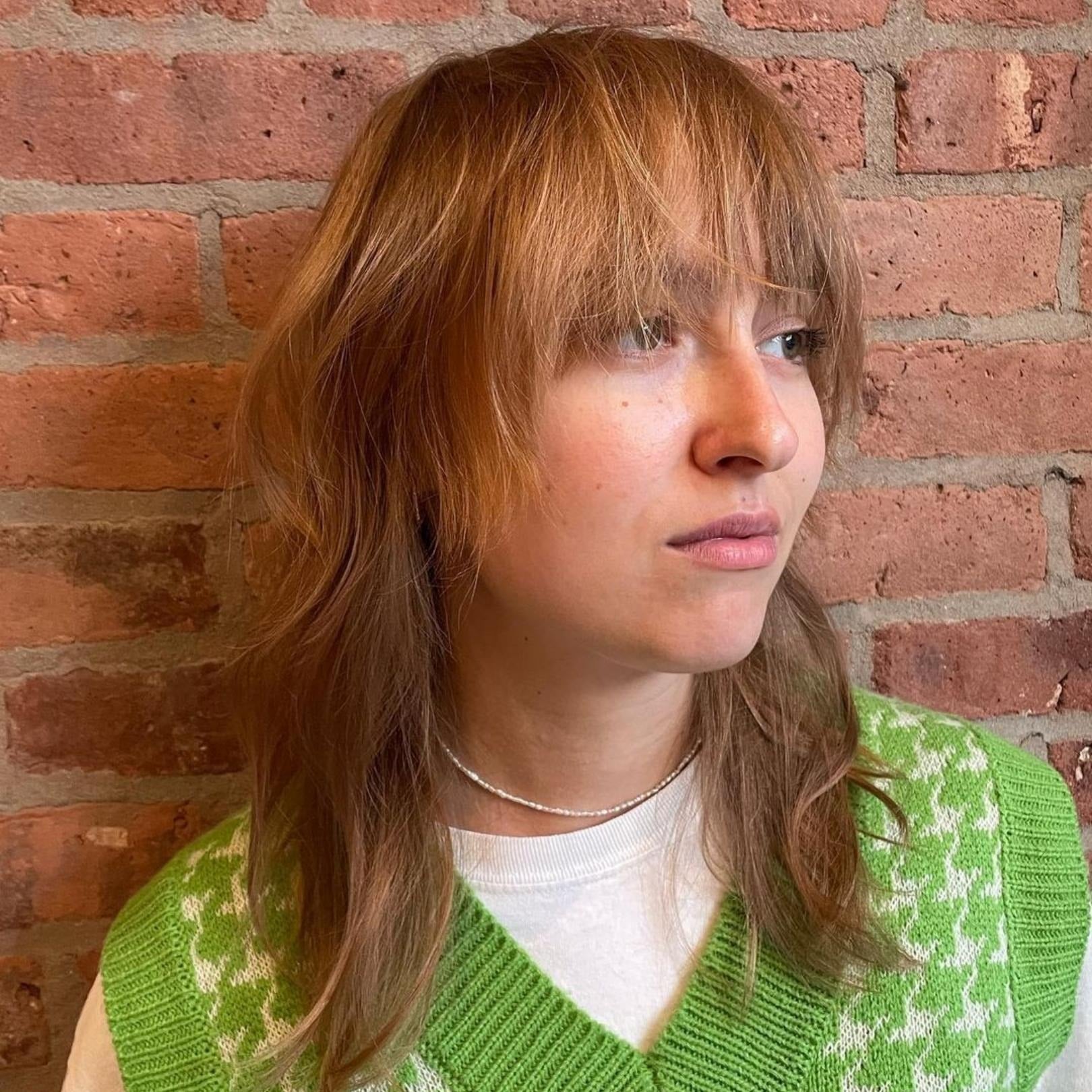 2. Shag Layers with Textured Fringe (Bangs Hairstyles)