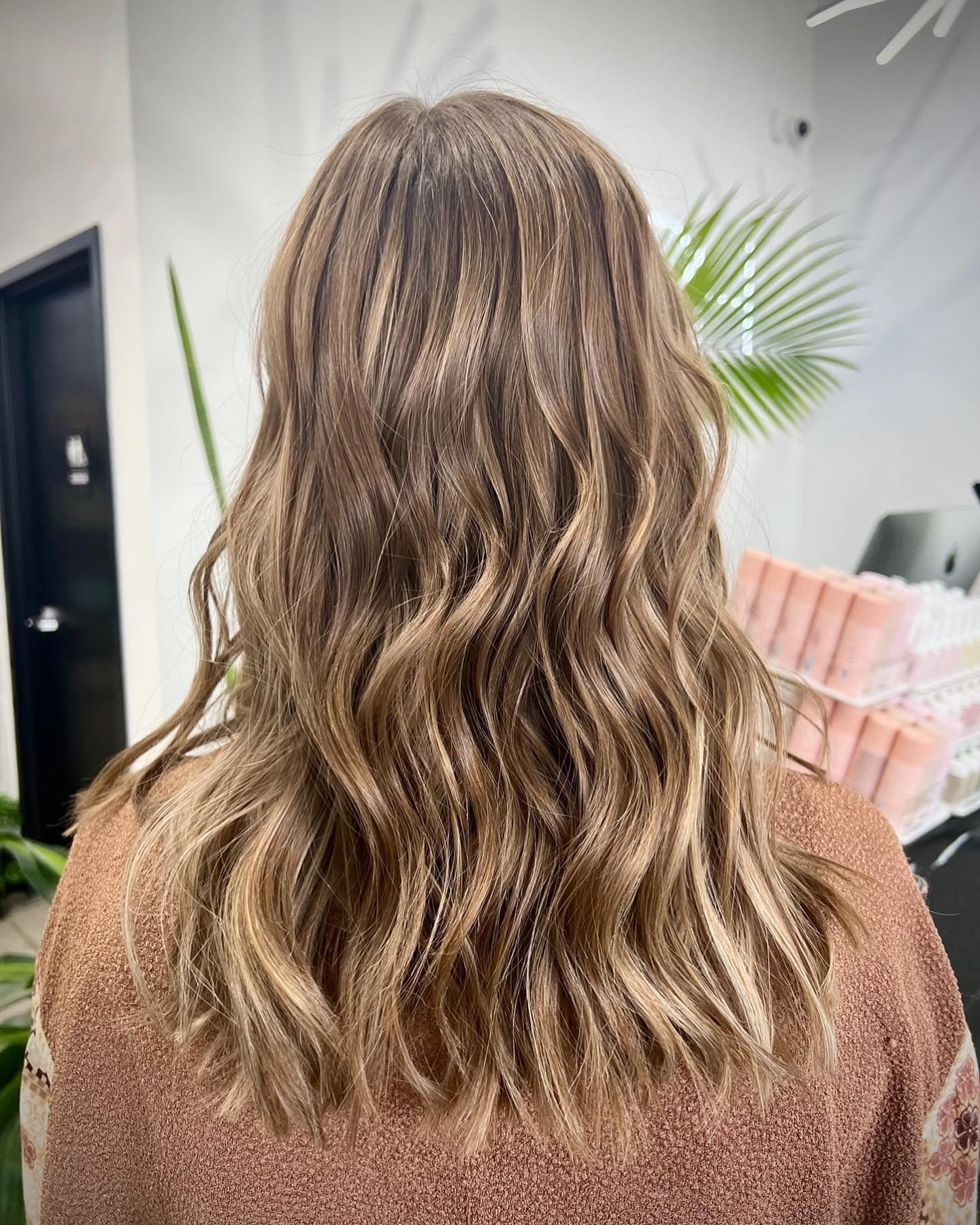 2. Sandy Beige Dimensional Waves (Fall Blonde Hair Color)