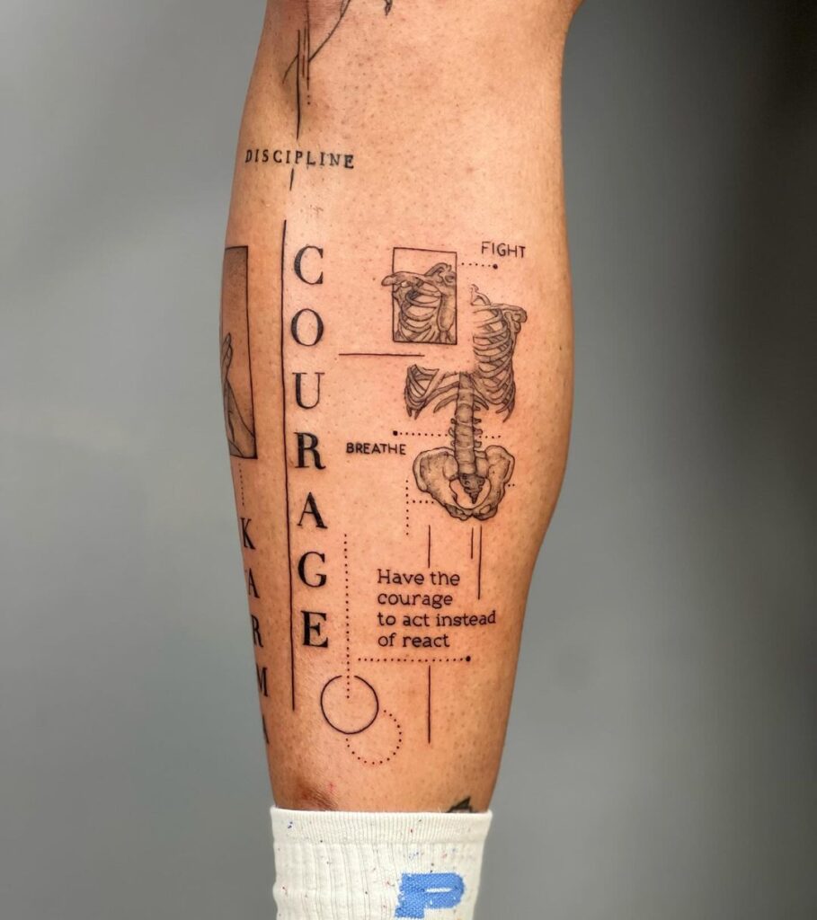 Courage Concept Tattoo