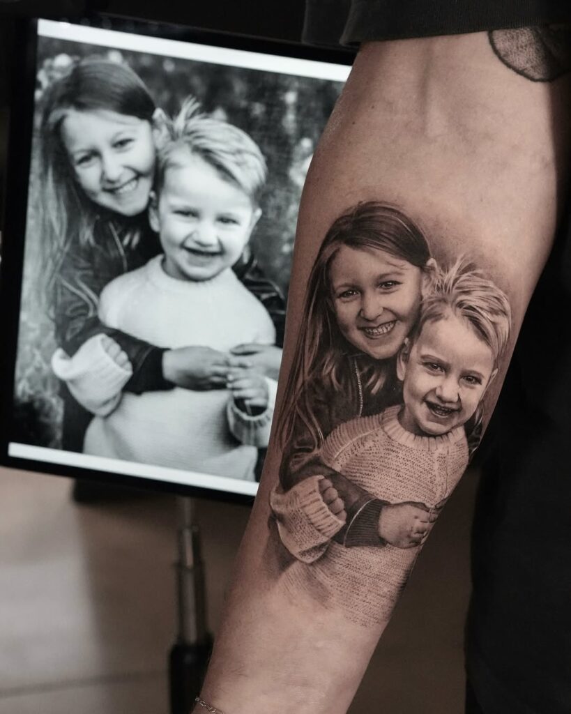 Kids Portrait Tattoo