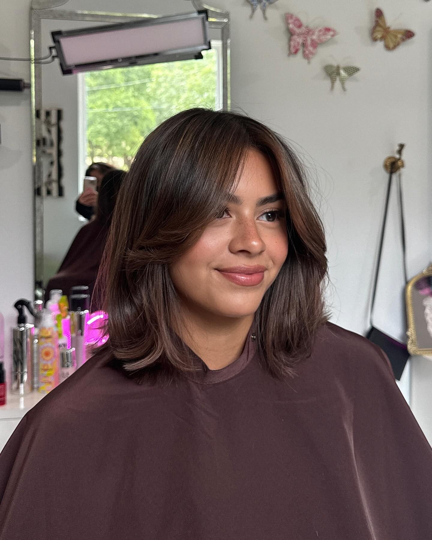 11. Soft Layered Bob with Chocolate Brown (Layered Bob Hairstyles)
