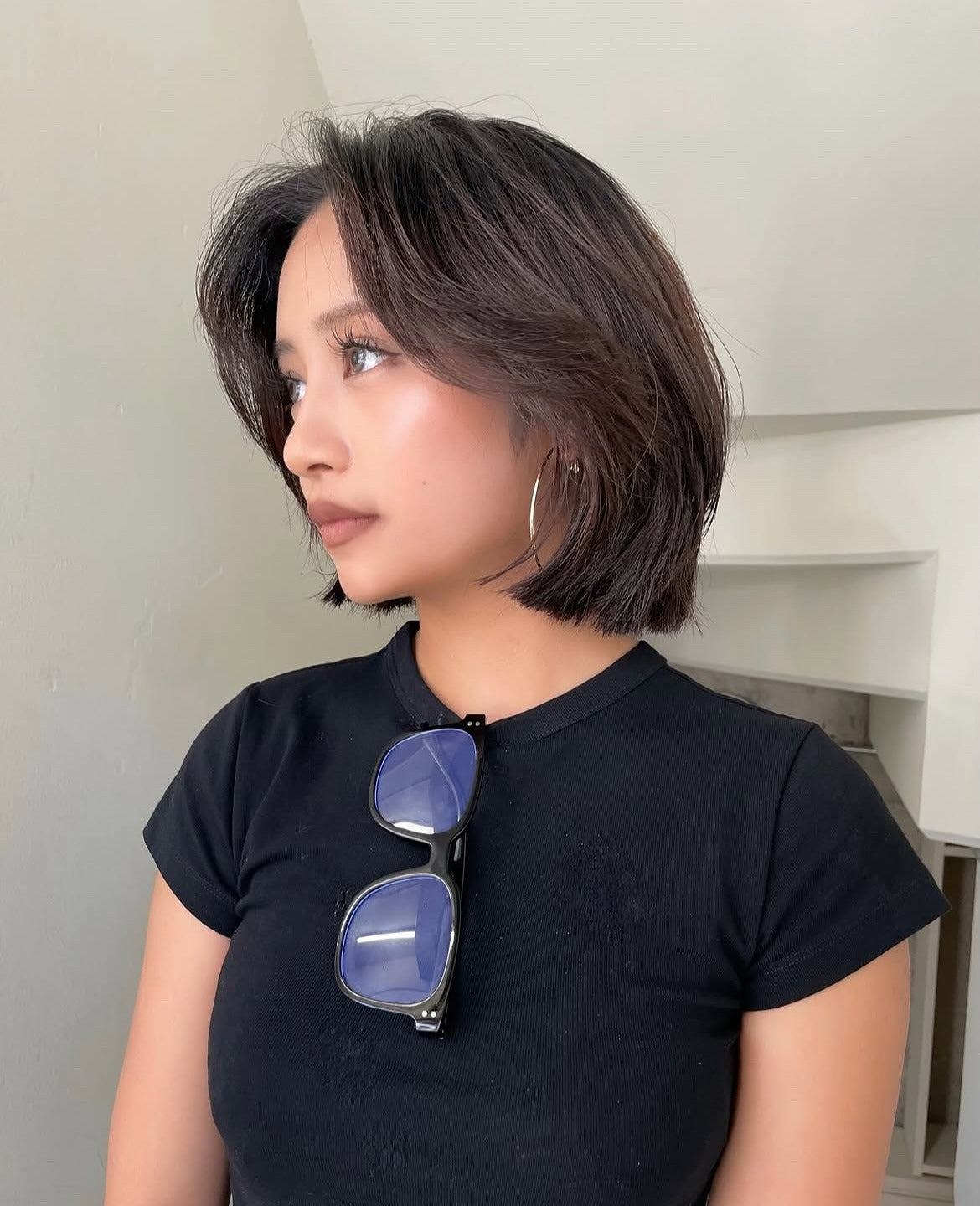 13. Classic Bob with Dark Mocha Brown (Layered Bob Hairstyles)