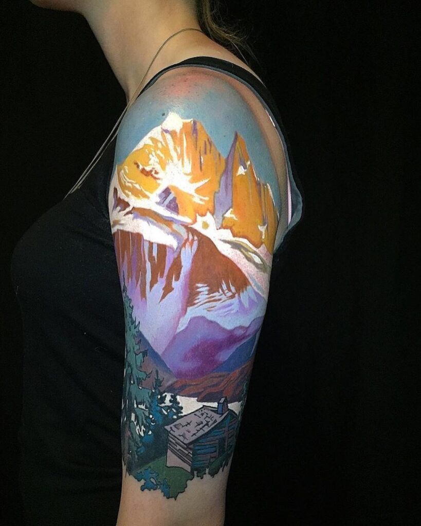 Winter Landscape Tattoo