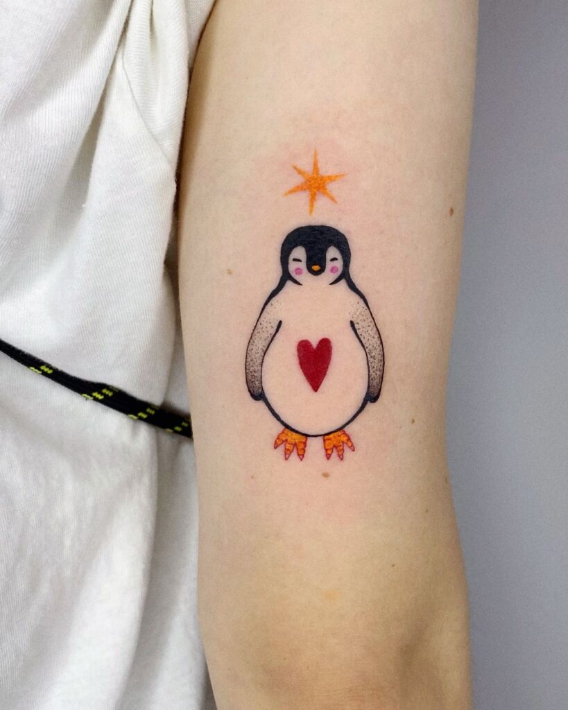 Cute Penguin Tattoo