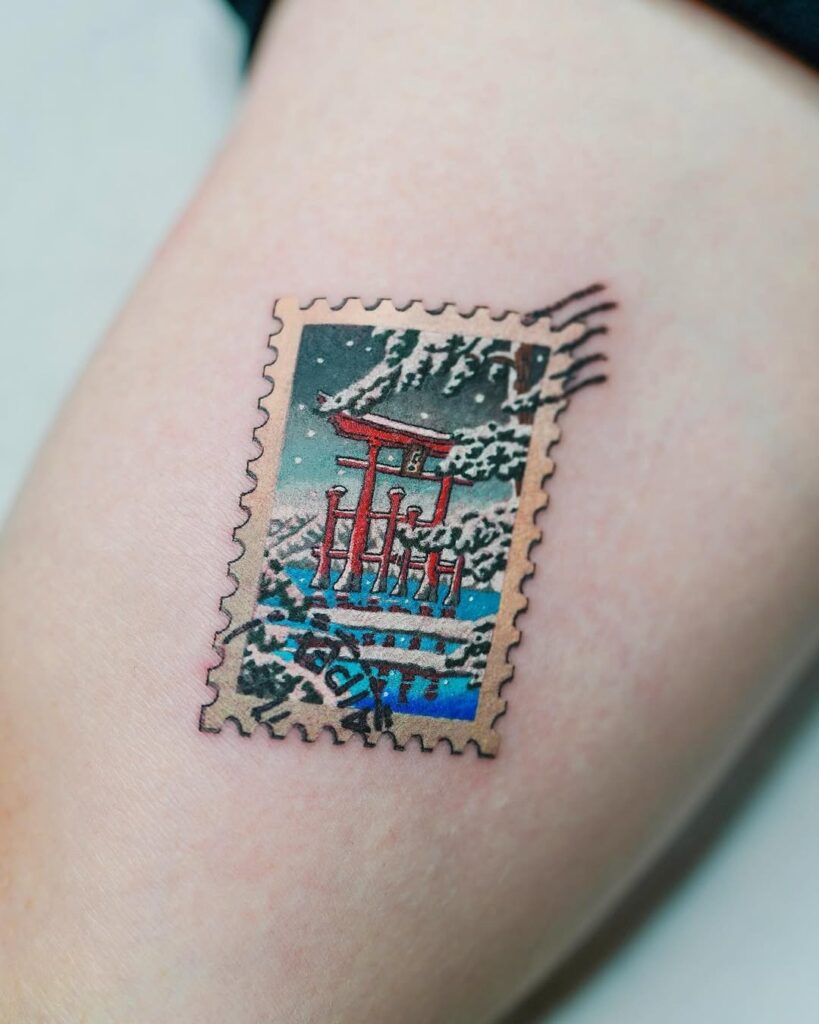 Winter Stamp Tattoo