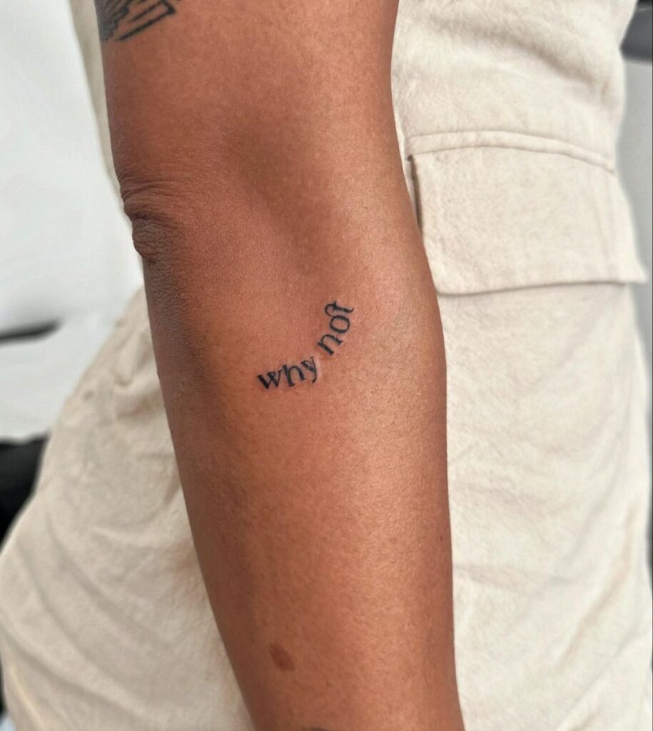 Simple Script Tattoo