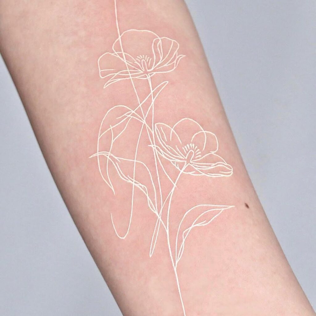White Flower Tattoo