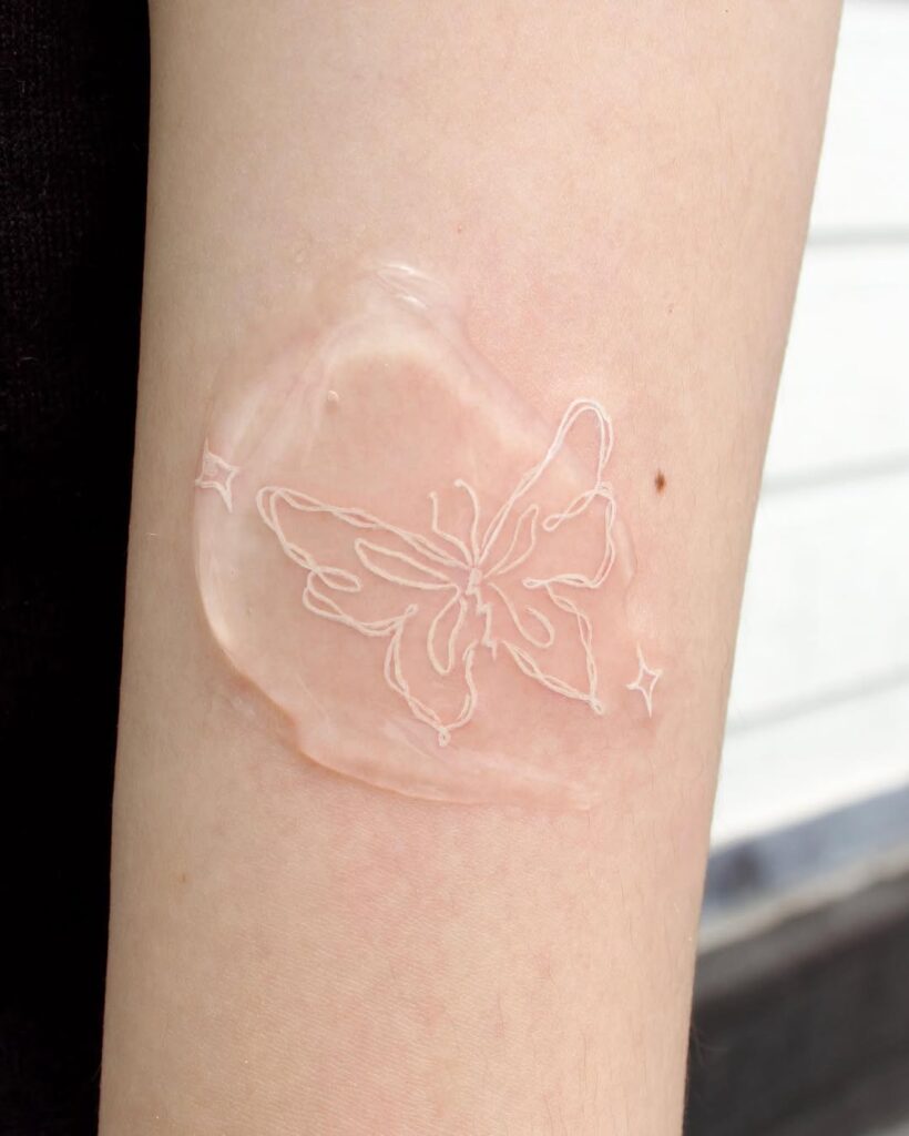 White Butterfly Tattoo